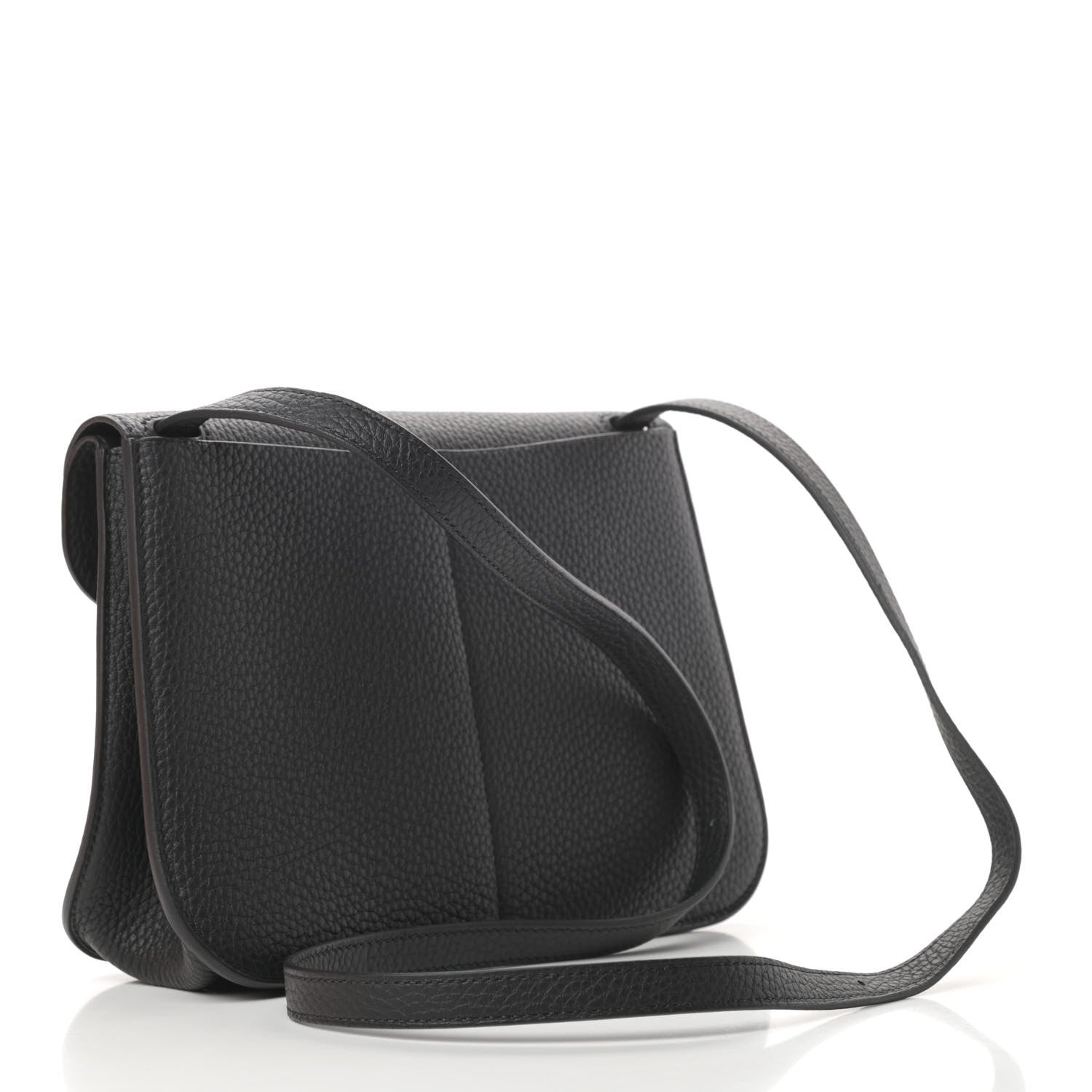 Hermes Taurillon Clemence Halzan 25 Black 4 of 13