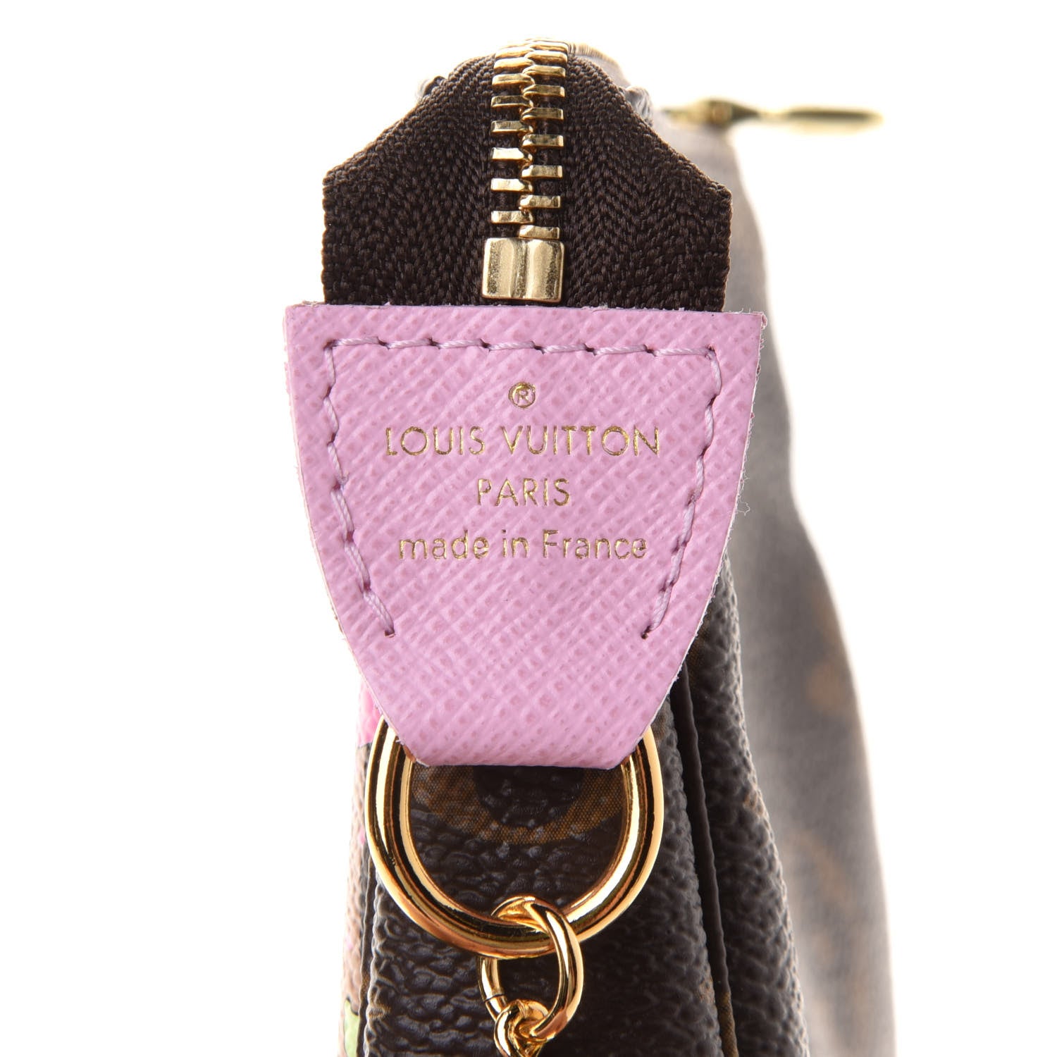 Louis Vuitton Monogram 2021 Christmas Animation Japanese Garden Mini Pochette Accessories Wisteria Pink 7 of 8