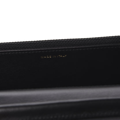 Chanel Caviar Camellia Embossed Wallet On Chain WOC Black 9 of 11