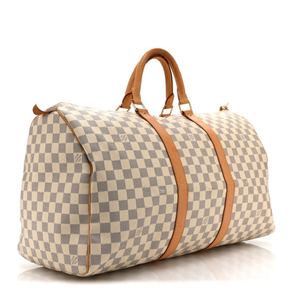 Louis Vuitton Damier Azur Keepall 50 2 of 9