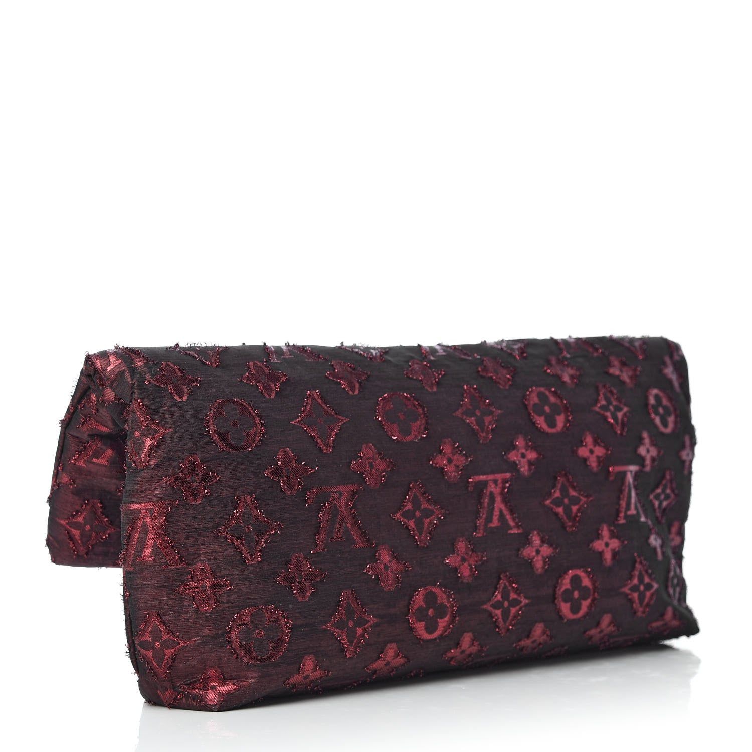 Louis Vuitton Lurex Quilted Monogram Altair Clutch Bordeaux 3 of 11