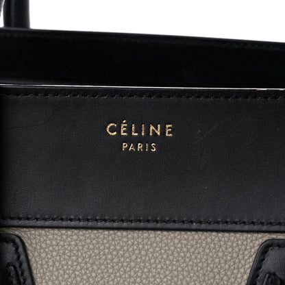 Celine Baby Grained Calfskin Nubuck Mini Tri-Color Luggage Khaki 6 of 24