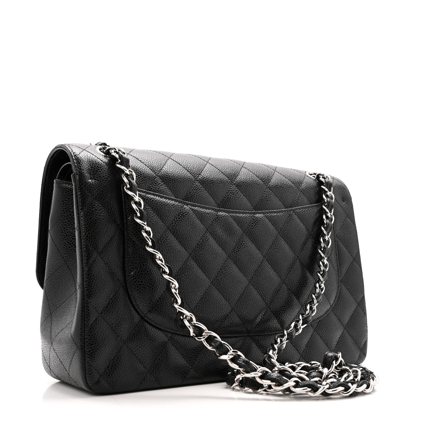 Chanel Caviar Quilted Jumbo Double Flap Black 3 of 11
