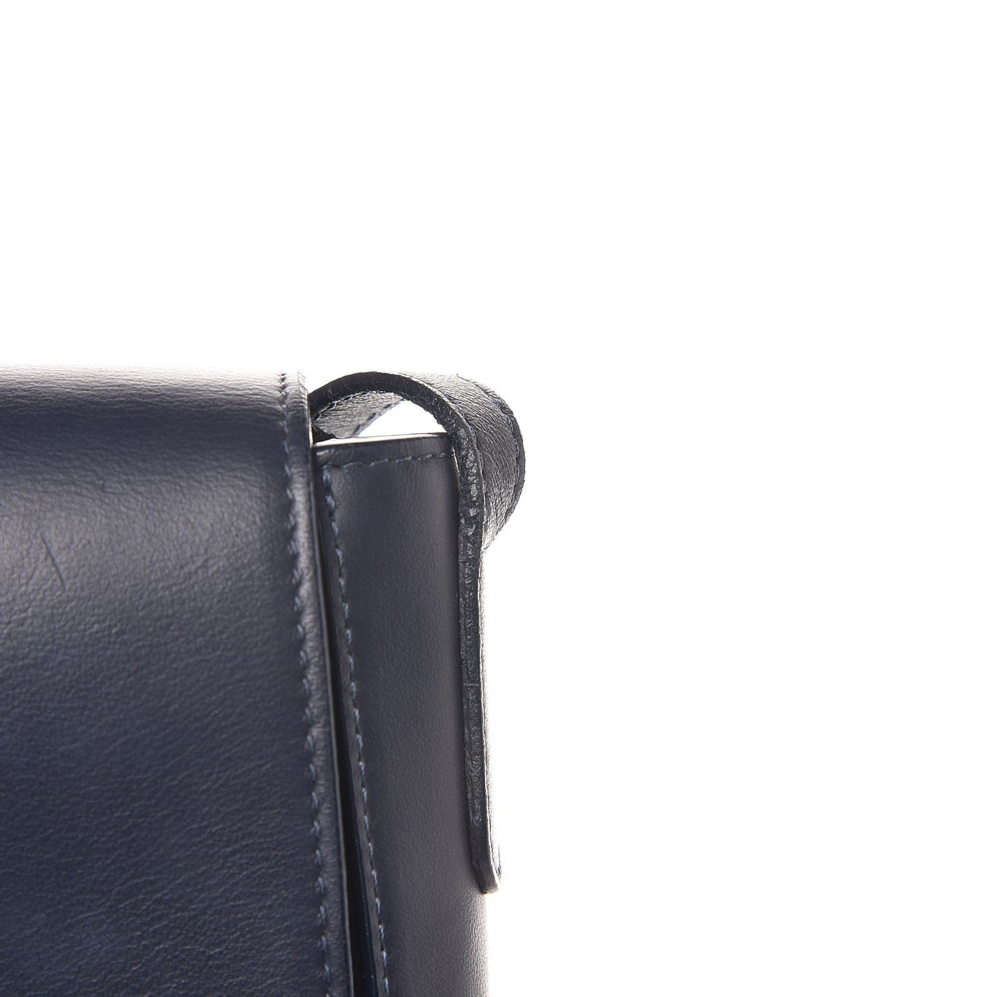 Calfskin Flap Crossbody Bag Blu