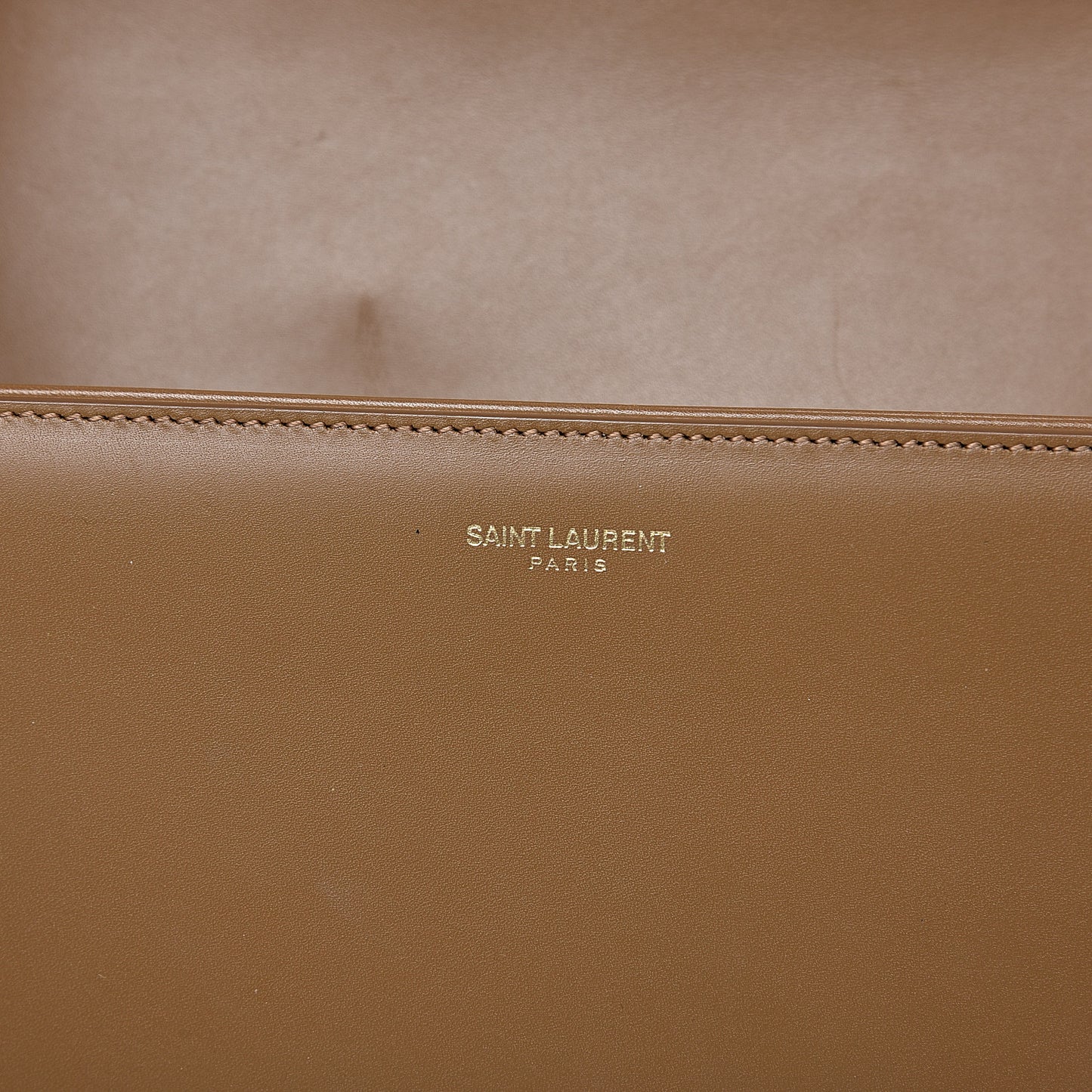 Smooth Calfskin Medium Classic Monogram Universite Bag Dark Beige
