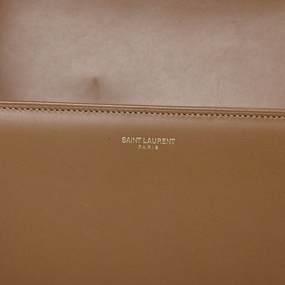 Saint Laurent Smooth Calfskin Medium Classic Monogram Universite Bag Dark Beige 6 of 17