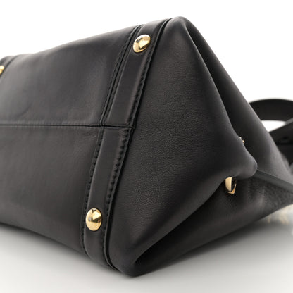 Salvatore Ferragamo Lambskin Suzanna Gancini Small Satchel Black 9 of 9