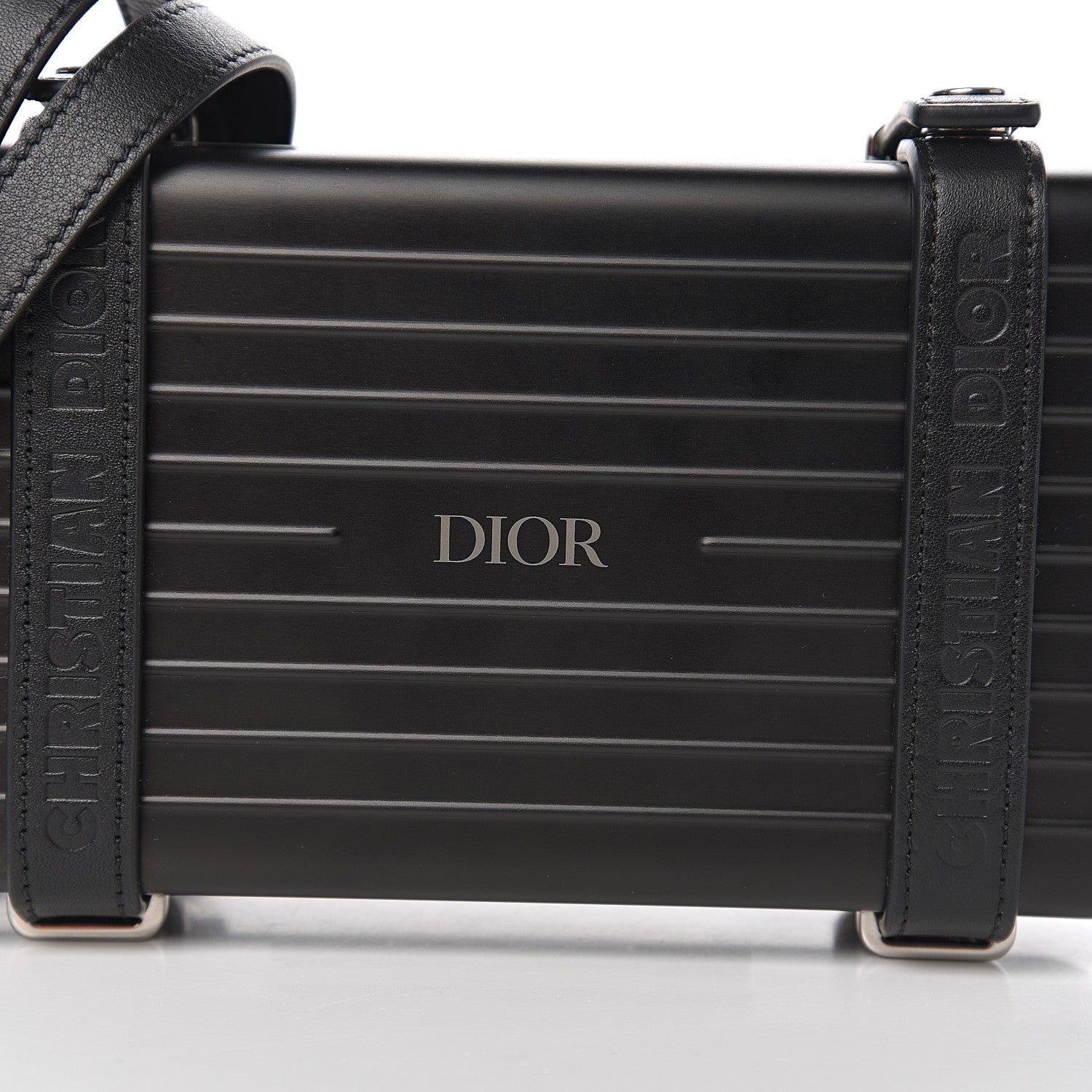 Christian Dior X RIMOWA Aluminum Personal Clutch On Strap Black 8 of 9