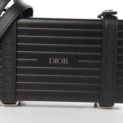 Christian Dior X RIMOWA Aluminum Personal Clutch On Strap Black 8 of 9
