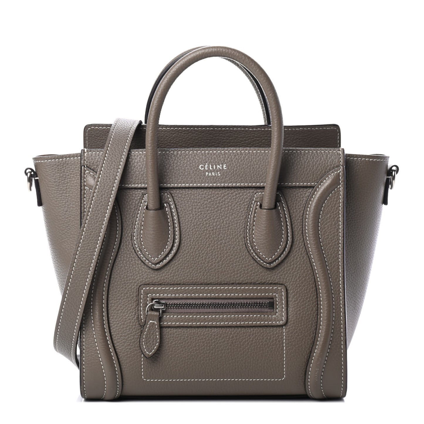Drummed Calfskin Nano Luggage Souris
