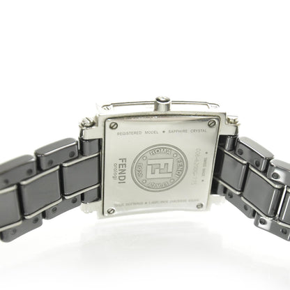 Fendi Stainless Steel Ceramic 30mm Orologi Quartz Watch Black 7 of 7