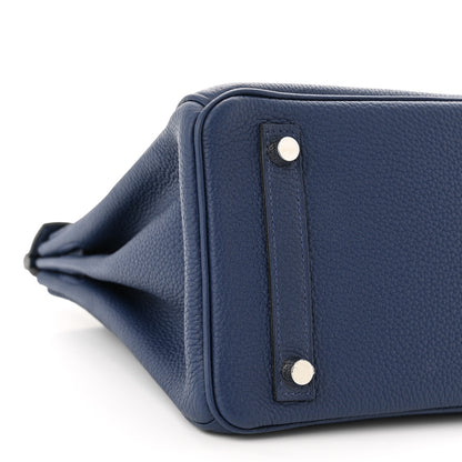 Hermes Togo Birkin 25 Bleu Saphir 9 of 11