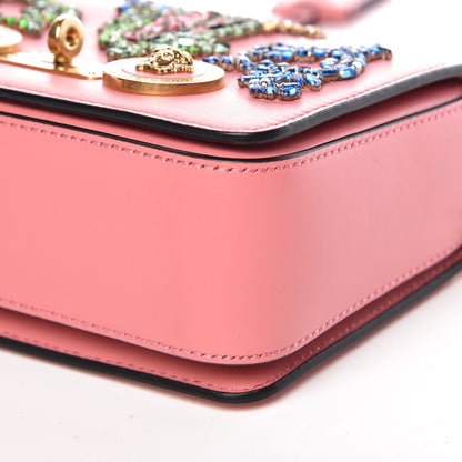 Versace Calfskin Embellished Icon Small Crossbody Bag Pink 6 of 10