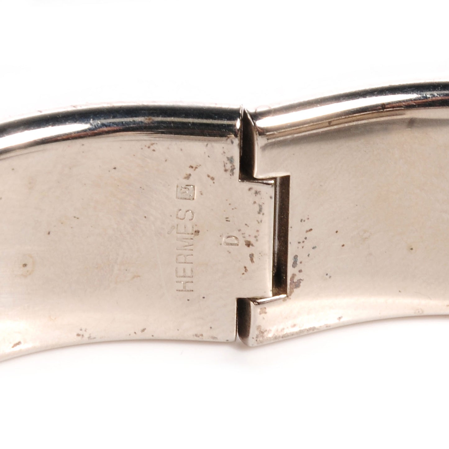 Enamel Clic Clac H Bracelet Wide PM Black