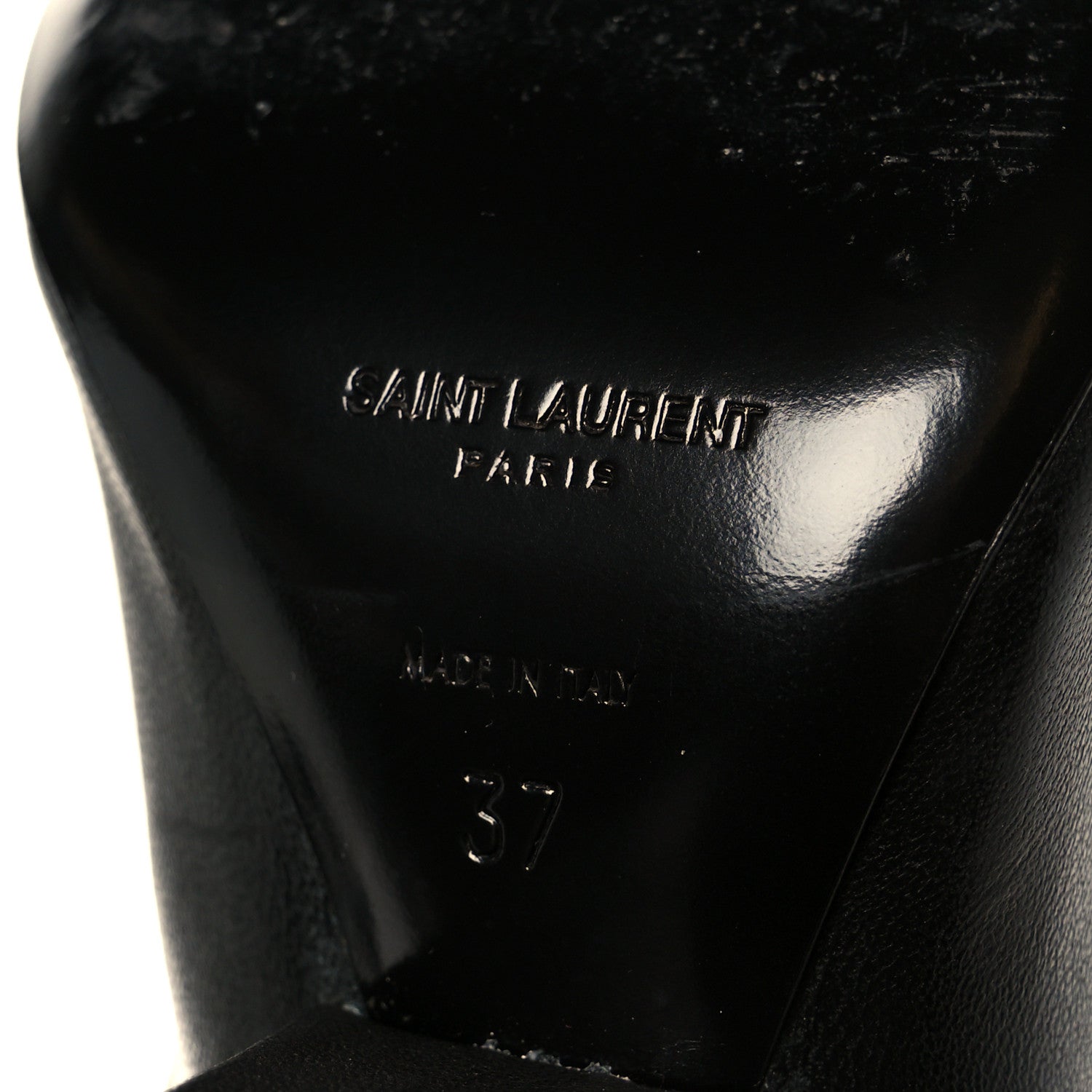 Saint Laurent Calfskin Etienne Ankle Boots 37 Black 7 of 10