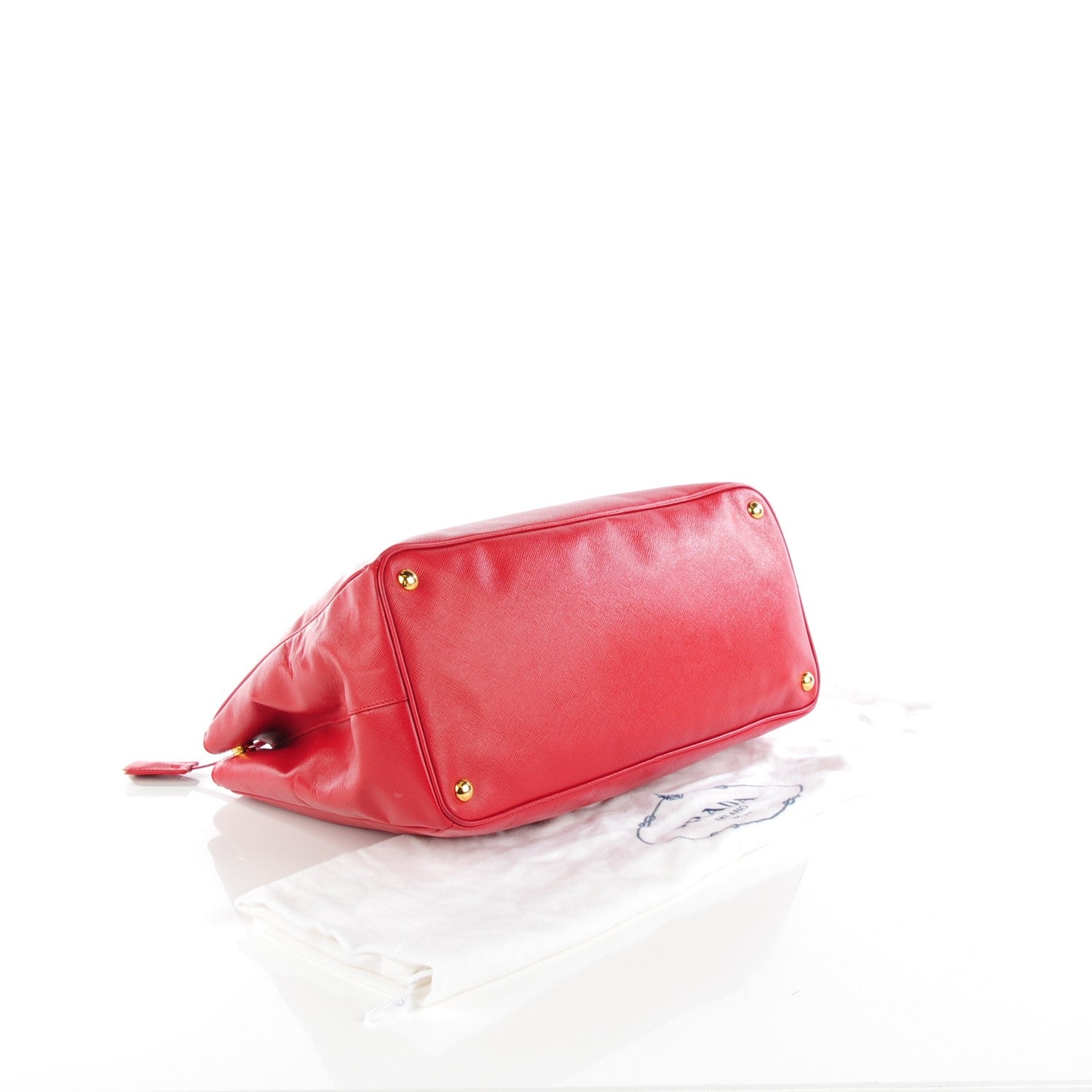 Prada Saffiano Lux Large Tote Fuoco 5 of 10