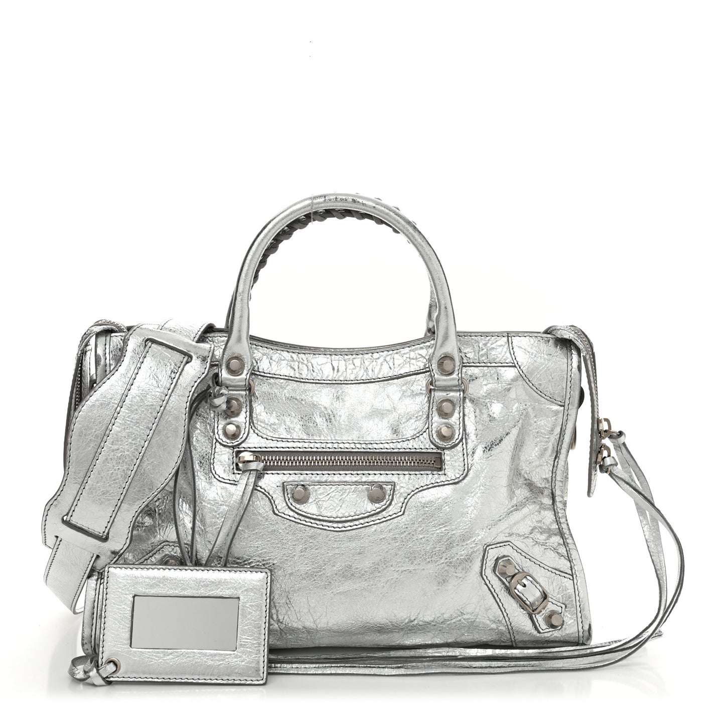 Agneau Classic Silver Hardware S City Aluminum