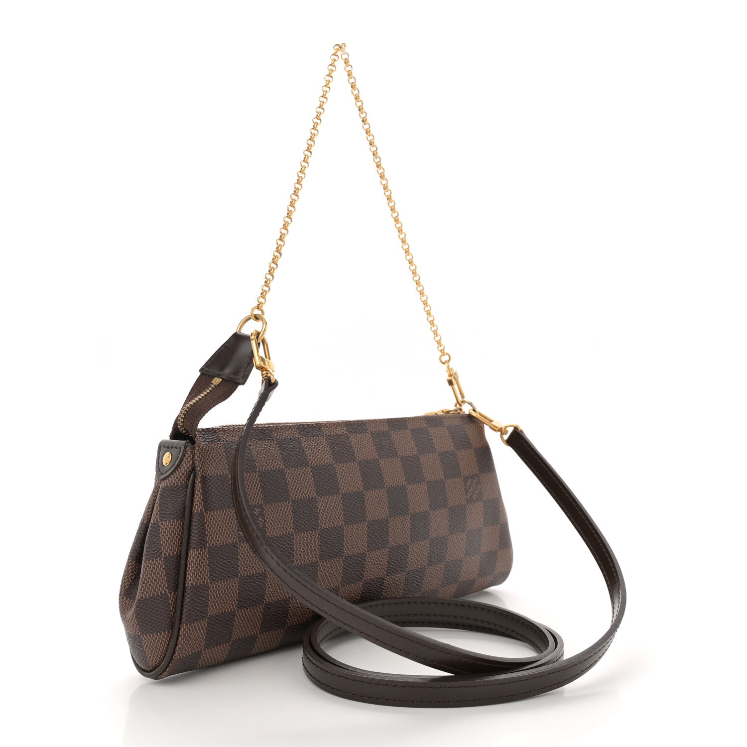 Louis Vuitton Damier Ebene Eva Clutch 2 of 11