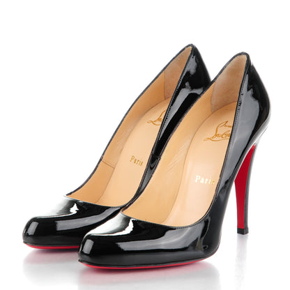 Christian Louboutin Patent Simple 100 Pumps 37.5 Black 3 of 8