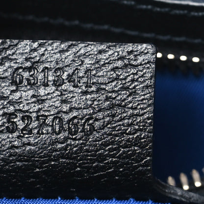 Gucci Econyl Nylon Monogram Off The Grid Belt Bag Guilted Blue Black 7 of 10