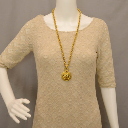 Chanel CC Mirror Long Necklace Gold 3 of 6
