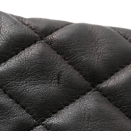Chanel Lambskin Quilted Egyptian Amulet Zipped Pouch Black 9 of 11