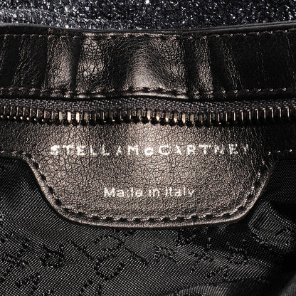 Stella McCartney Metallic Glitter Fold Over Falabella Clutch Silver 7 of 8