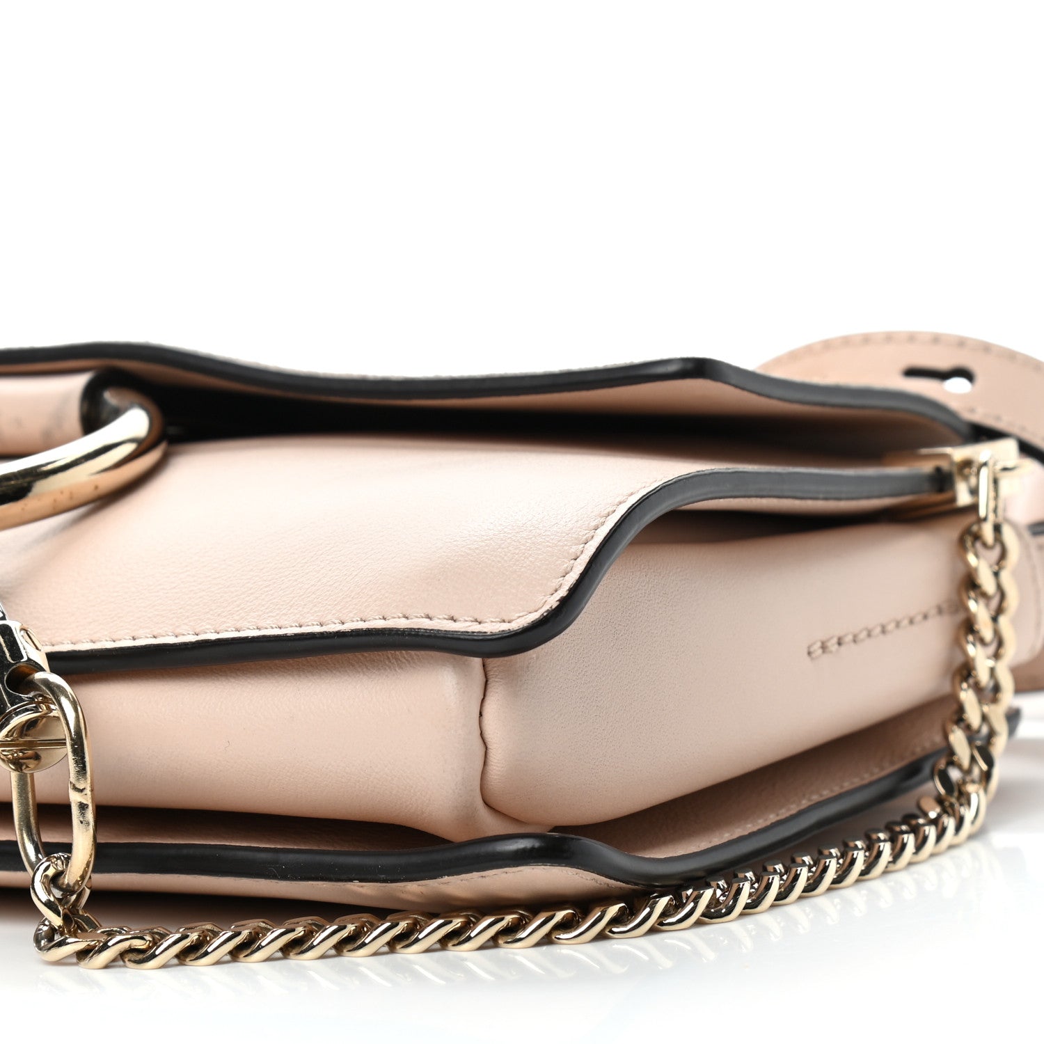 Chloe Suede Calfskin Small Faye Shoulder Bag Cement Pink 8 of 10