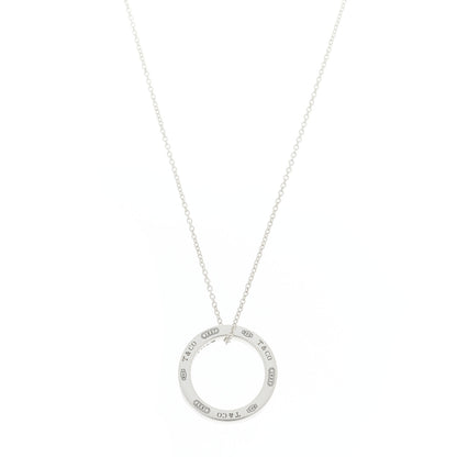 Tiffany Sterling Silver 1837 Circle Pendant Necklace 1 of 4