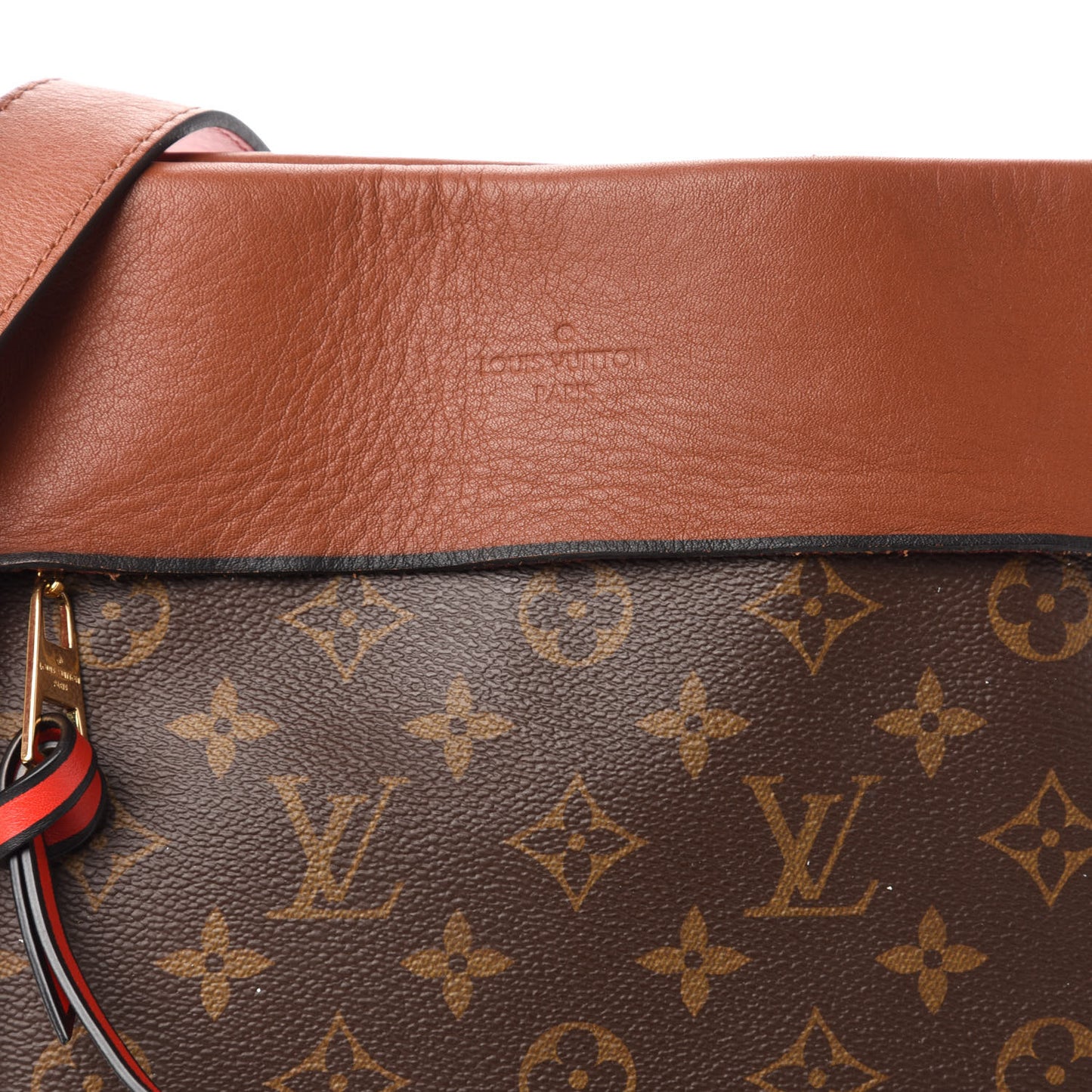 Monogram Tuileries Besace Caramel Rouge