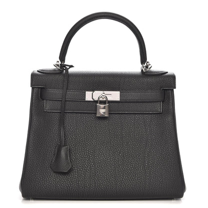 Hermes Togo Kelly Retourne 28 Black 1 of 26