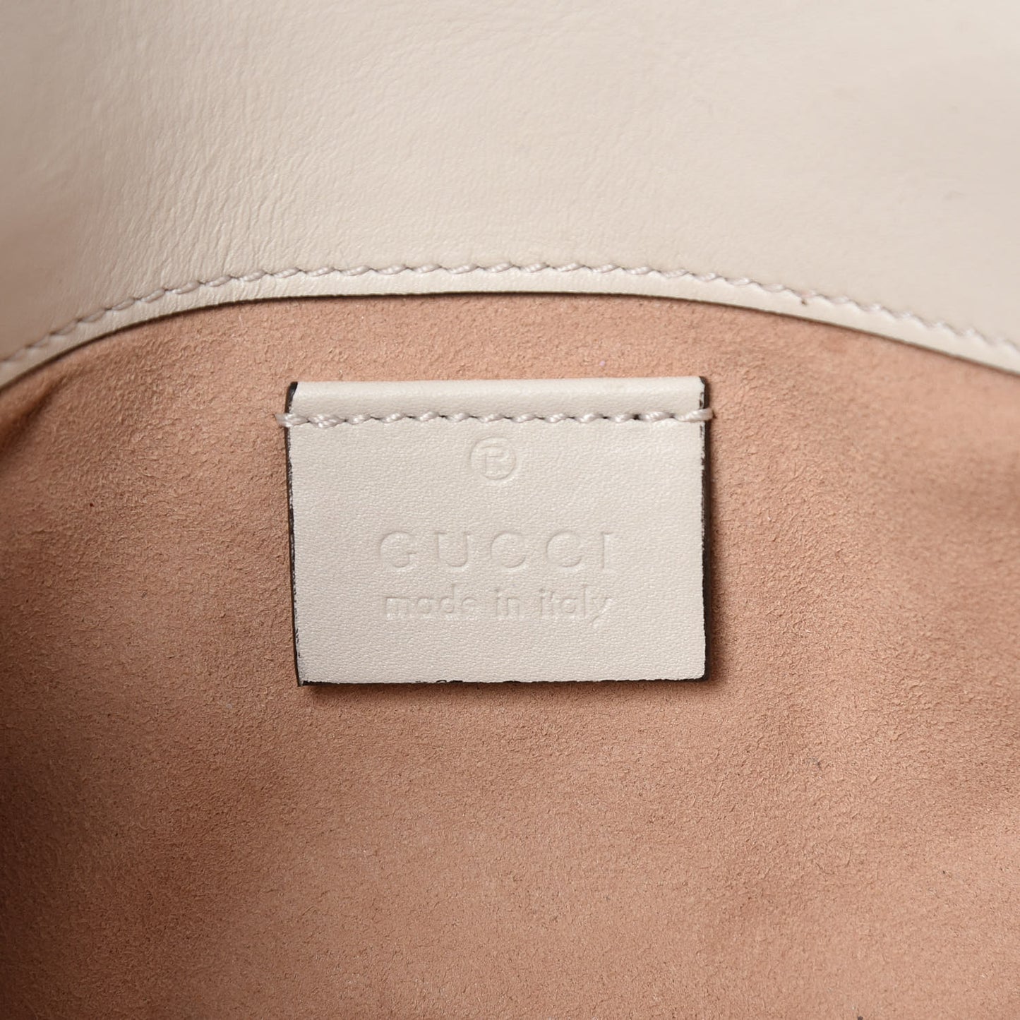 Calfskin Matelasse Super Mini GG Marmont Shoulder Bag White