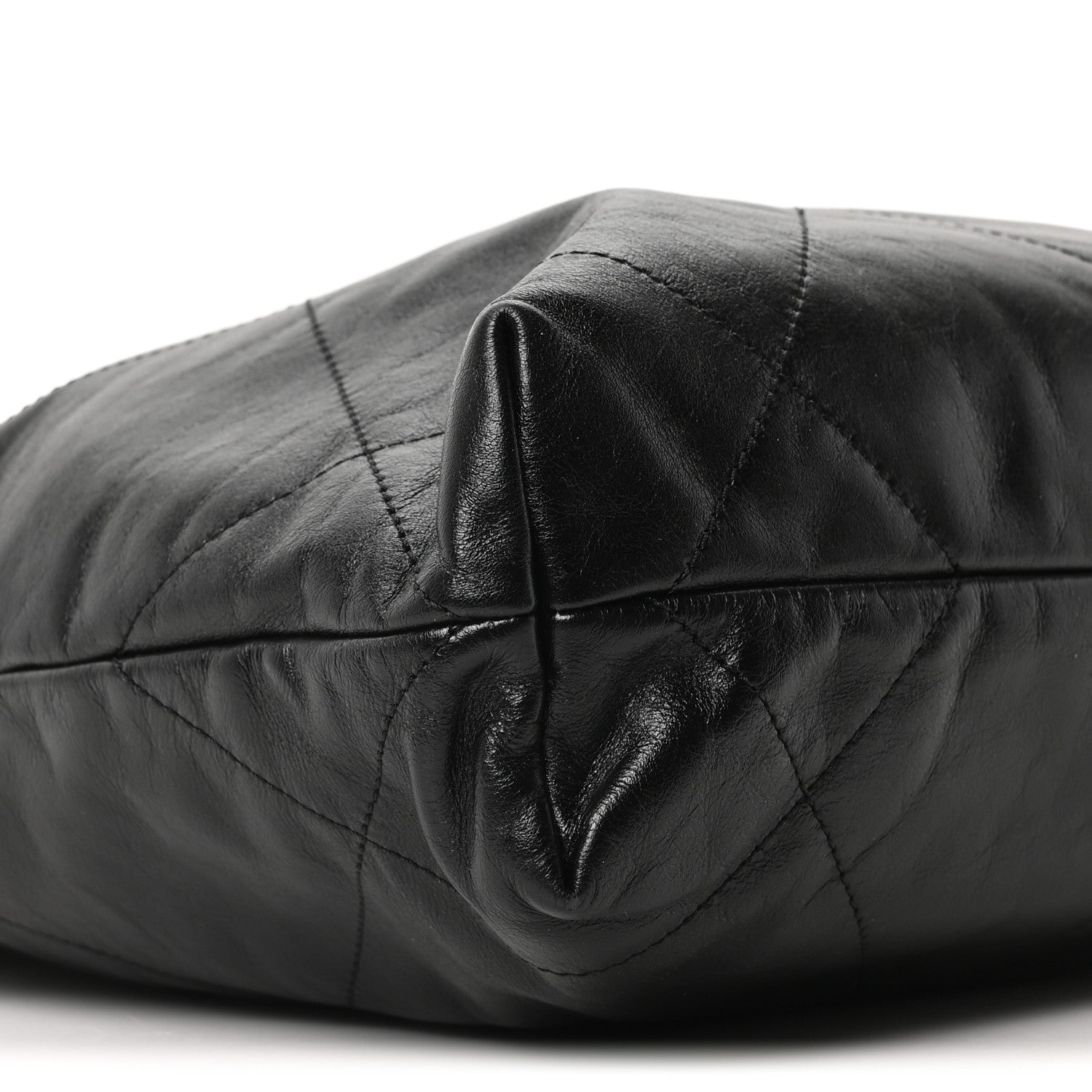 Chanel Shiny Calfskin Quilted Small Chanel 22 Black 10 of 11