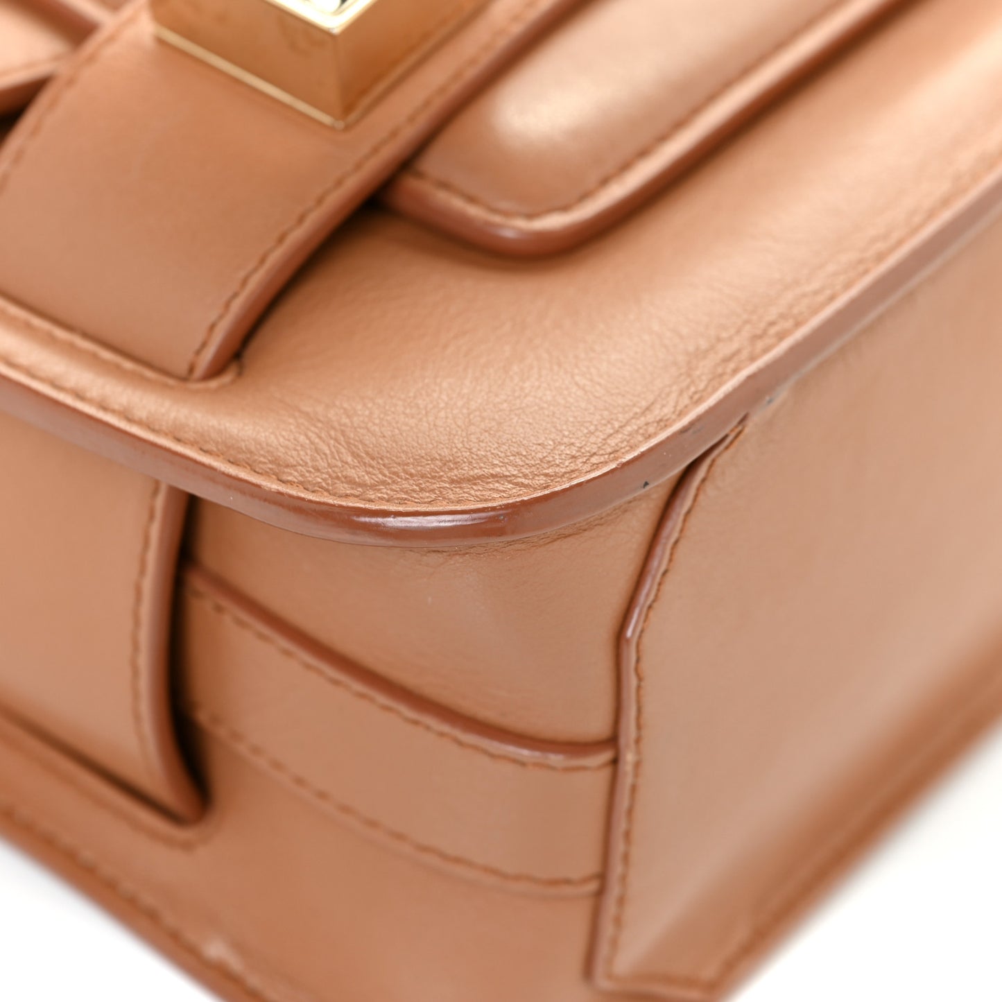 Calfskin PS11 Tiny Shoulder Bag Biscotti