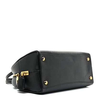 Prada Saffiano Lux Bowling Bag Black 4 of 15