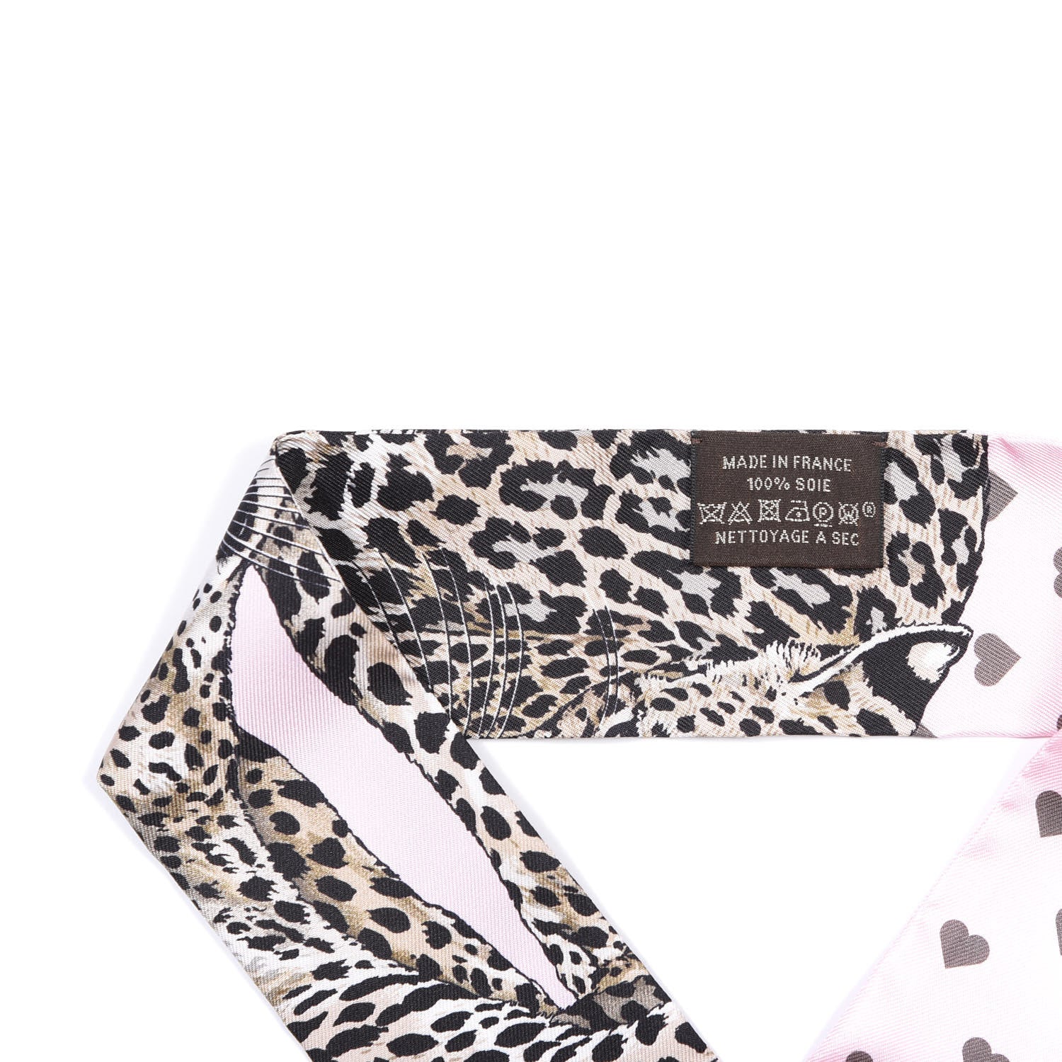 Hermes Silk Jungle Love Love Twilly Rose Pale Etoupe 2 of 3