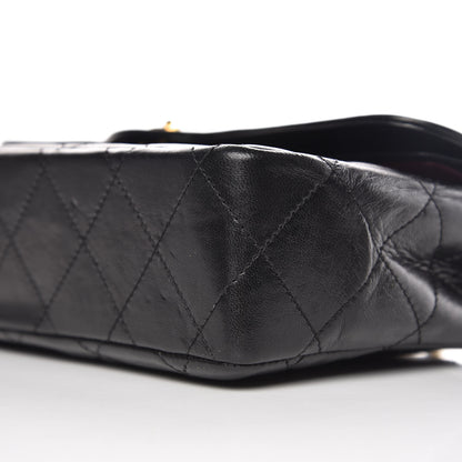 Chanel Lambskin Quilted Medium Double Flap Black 16 of 16