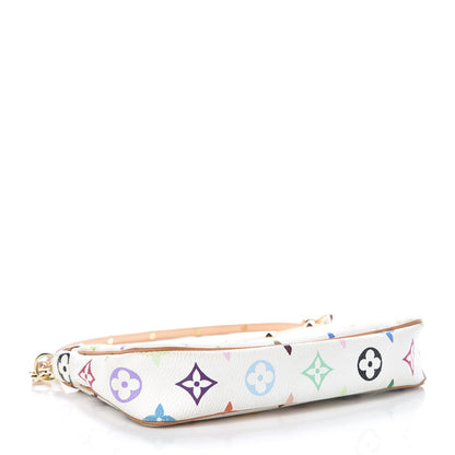 Louis Vuitton Monogram Multicolor Pochette Accessories White 4 of 10
