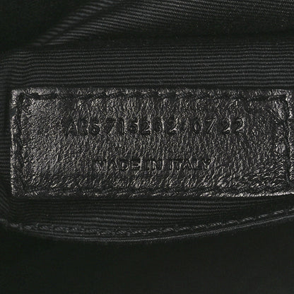 Saint Laurent Calfskin Matelasse Monogram Lou Camera Bag Black 7 of 11