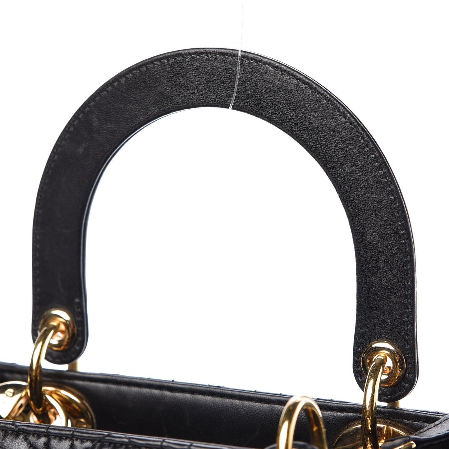 Lambskin Cannage Medium Lady Dior Black