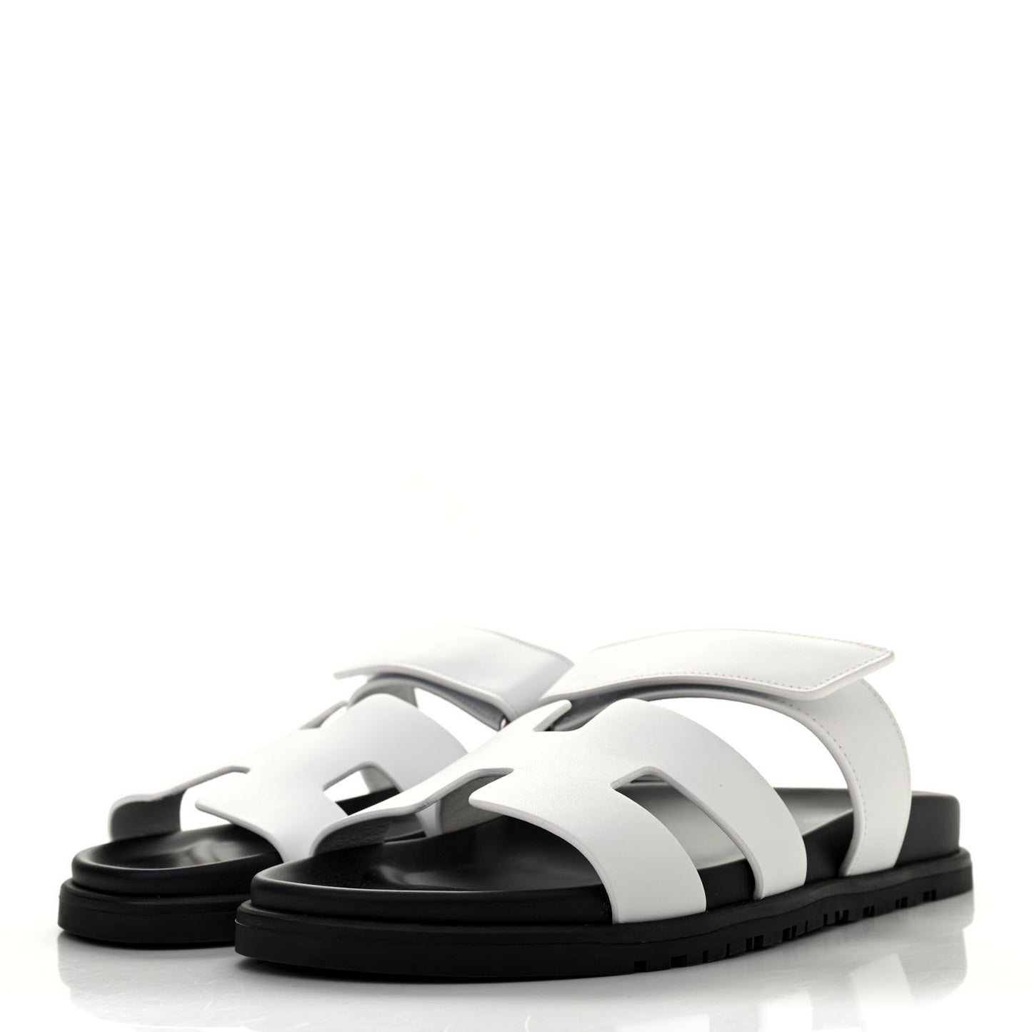 Calfskin Womens Chypre Sandals 40 White