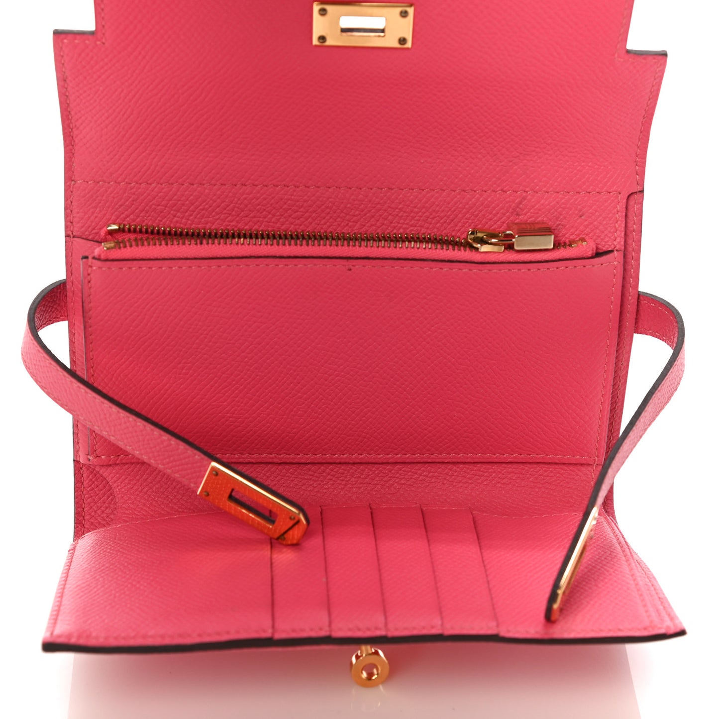 Epsom Medium Kelly Wallet Rose Extreme