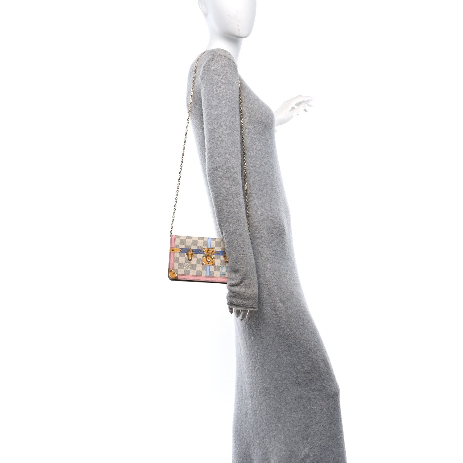 Louis Vuitton Damier Azur Summer Trunks Pochette Weekend 2 of 11