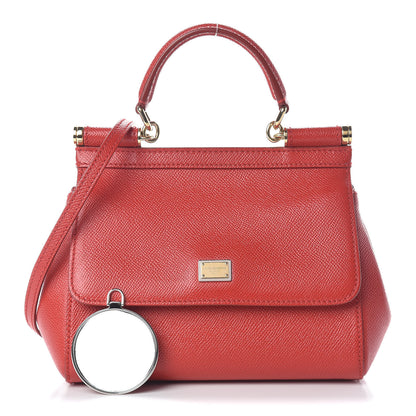 Dolce & Gabbana Dauphine Small Miss Sicily Satchel Dark Red 1 of 13