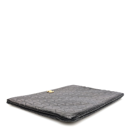 Chanel Caviar Geometric Quilted Cosmetic Case Black 4 of 7