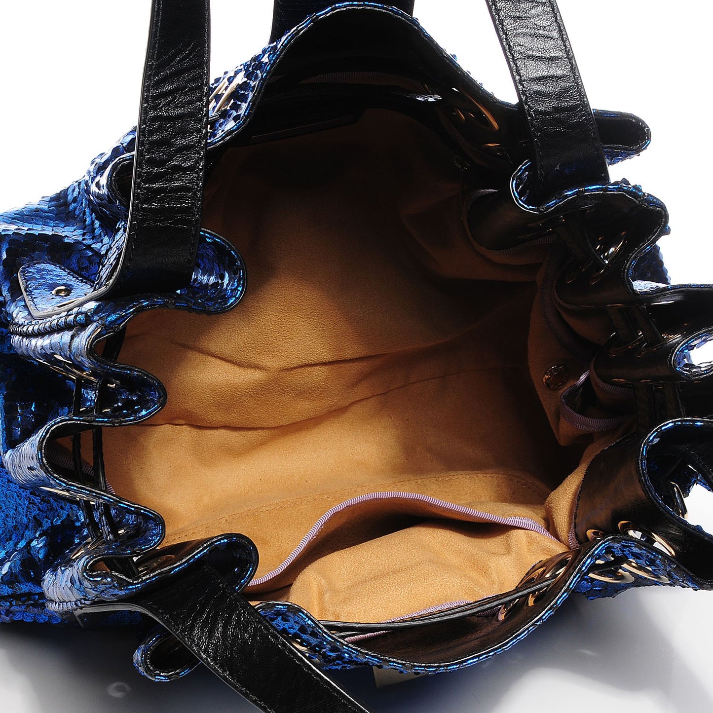 Metallic Python Ramona Blue