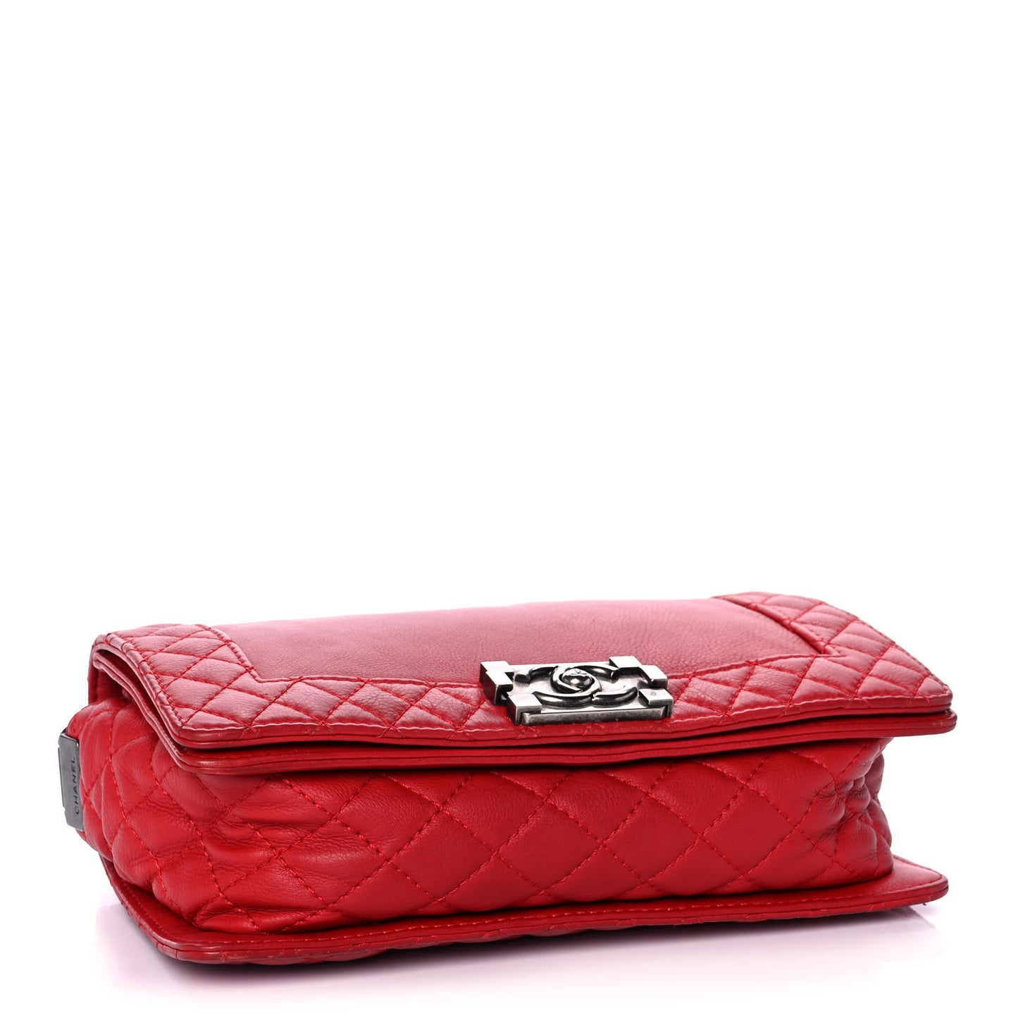 Calfskin Medium Boy Reverso Flap Red