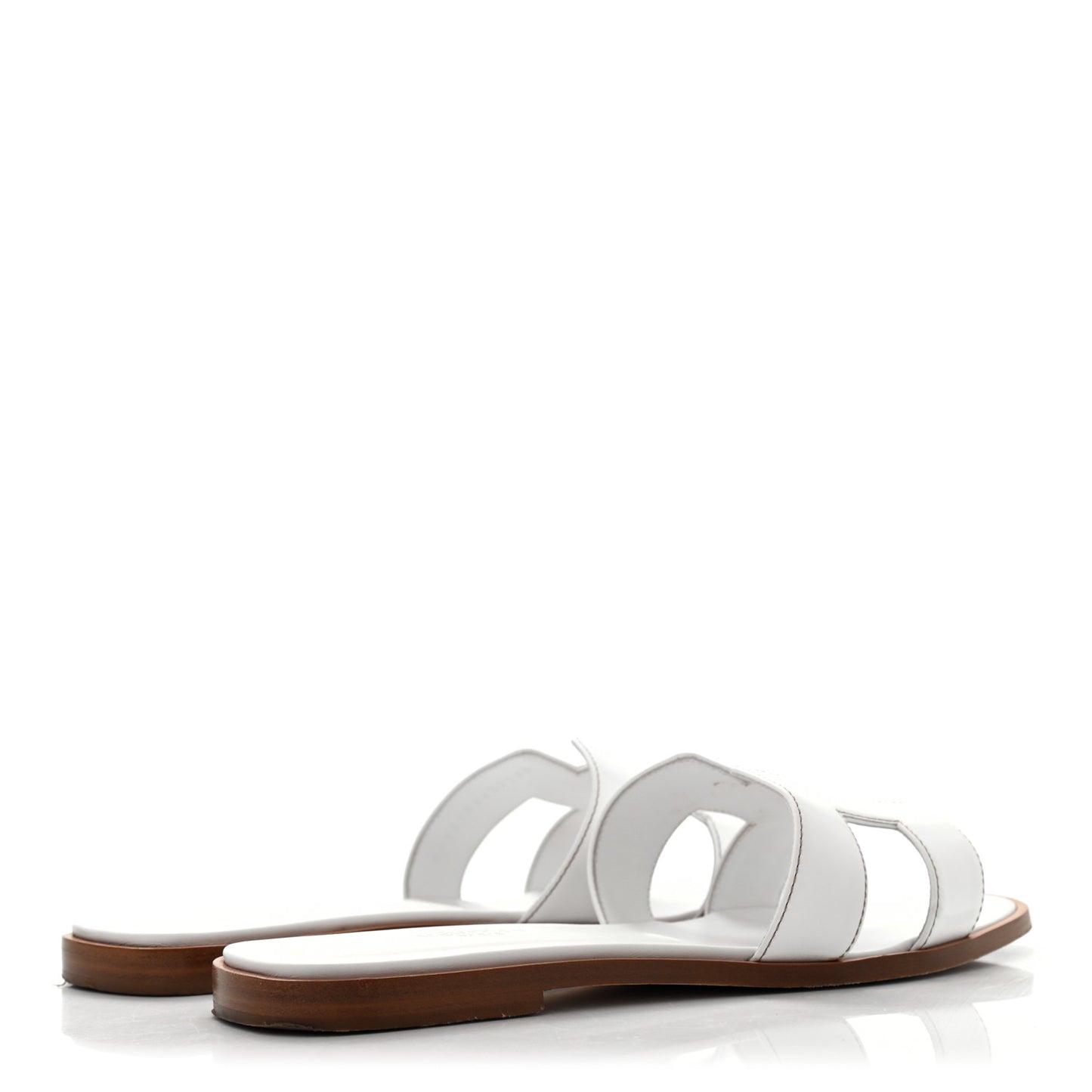 Box Calfskin Oran Sandals 39 White