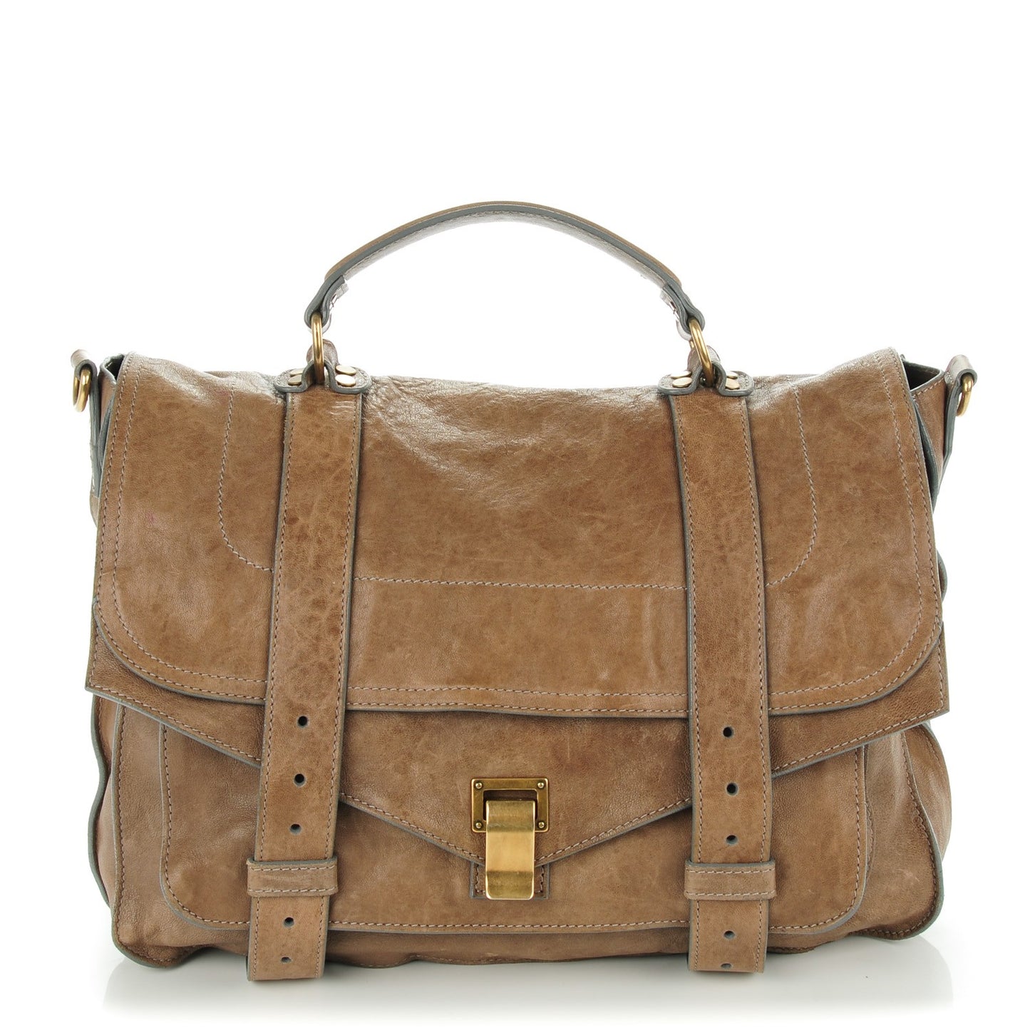 Lambskin Large PS1 Satchel Smoke