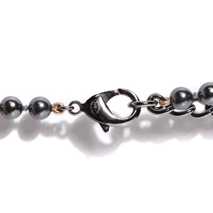 Chanel Ruthenium Beaded CC Long Necklace Black 3 of 4
